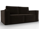 Диван прямой Куба мини, Микровельвет, Коричневый