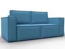 Диван прямой Куба мини, Рогожка, Амур 10 голубой