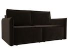 Диван прямой Либерти мини, Микровельвет, Коричневый