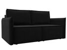 Диван прямой Либерти мини, Микровельвет, Черный