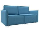 Диван прямой Либерти мини, Рогожка, Амур 10 голубой