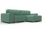 Диван угловой Лига-029, Рогожка, Амур 11 зеленый