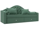 Диван детский прямой Сойер, Рогожка, Амур 11 зеленый