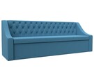 Диван кухонный прямой Мерлин, Рогожка, Амур 10 голубой
