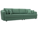 Диван прямой Милтон, Рогожка, Амур 11 зеленый
