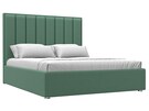 Кровать интерьерная Афродита 160, Рогожка, Амур 11 зеленый