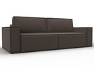 Диван прямой Куба, Рогожка, Амур 05 коричневый