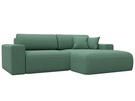 Диван угловой Лига-036 НПБ Классик правый угол, Рогожка, Амур 11 зеленый