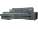 Диван угловой Брюссель левый угол, Рогожка, Амур 07 серый