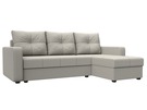 Диван угловой Ливерпуль Лайт правый угол, Рогожка, Амур 02 бежевый