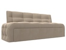 Диван кухонный прямой Люксор, Велюр, SEVEN 729 бежевый