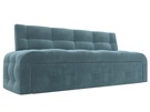 Диван кухонный прямой Люксор, Велюр, SEVEN 113 бирюзовый