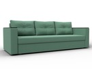 Диван прямой Атланта без стола, Рогожка, Амур 11 зеленый