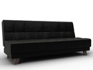 Диван прямой Винсент, Экокожа, GRIFON 18 черный