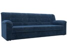 Диван прямой Карелия, Велюр, BRUT 11 синий