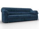 Диван прямой Карнелла, Велюр, BRUT 11 синий