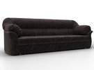 Диван прямой Карнелла, Велюр, BRUT 17 коричневый