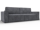 Диван прямой Куба, Велюр, BRUT 16 темно-серый