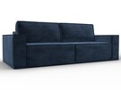 Диван прямой Куба, Велюр, TOWER 13 синий