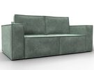 Диван прямой Куба мини, Велюр, BRUT 08 зеленый