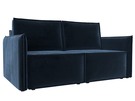 Диван прямой Либерти мини, Велюр, TOWER 13 синий