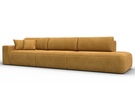 Диван прямой Лига-036 НПБ Модерн Лонг подлокотник слева, Велюр, BRUT 10 желтый