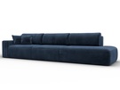 Диван прямой Лига-036 НПБ Модерн Лонг подлокотник слева, Велюр, TOWER 13 синий