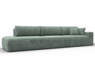Диван прямой Лига-036 НПБ Модерн Лонг подлокотник справа, Велюр, BRUT 08 зеленый