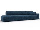 Диван прямой Лига-036 НПБ Модерн Лонг подлокотник справа, Велюр, BRUT 11 синий