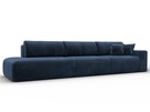 Диван прямой Лига-036 НПБ Модерн Лонг подлокотник справа, Велюр, TOWER 13 синий