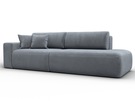 Диван прямой Лига-036 НПБ Модерн подлокотник слева, Велюр, TOWER 10 серый