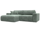 Диван угловой Лига-036 НПБ Классик левый угол, Велюр, BRUT 08 зеленый