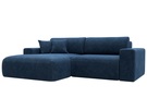 Диван угловой Лига-036 НПБ Классик левый угол, Велюр, BRUT 11 синий