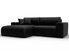 Диван угловой Лига-036 НПБ Классик левый угол, Экокожа, GRIFON 18 черный