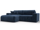 Диван угловой Лига-036 НПБ Классик левый угол, Велюр, TOWER 13 синий