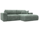 Диван угловой Лига-036 НПБ Классик правый угол, Велюр, BRUT 08 зеленый