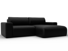 Диван угловой Лига-036 НПБ Классик правый угол, Экокожа, GRIFON 18 черный