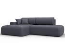 Диван угловой Лига-036 НПБ Модерн левый угол, Экокожа, GRIFON 15 серый