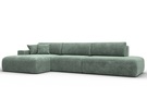 Диван угловой Лига-036 НПБ Модерн Лонг левый угол, Велюр, BRUT 08 зеленый