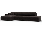Диван угловой Лига-036 НПБ Модерн Лонг левый угол, Велюр, BRUT 17 коричневый