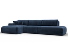 Диван угловой Лига-036 НПБ Модерн Лонг левый угол, Велюр, TOWER 13 синий