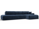 Диван угловой Лига-036 НПБ Модерн Лонг правый угол, Велюр, TOWER 13 синий