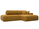 Диван угловой Лига-036 НПБ Модерн правый угол, Велюр, BRUT 10 желтый