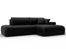 Диван угловой Лига-036 НПБ Модерн правый угол, Экокожа, GRIFON 18 черный