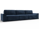 Диван прямой Лига-048 НПБ Лонг, Велюр, TOWER 13 синий