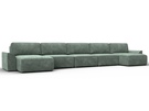 Диван П-образный Лига-048 НПБ МегаЛонг, Велюр, BRUT 08 зеленый