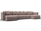 Диван П-образный Лига-052 НПБ Лонг, Велюр, TOWER 05 бежевый