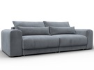 Диван прямой Лига-056 НПБ, Велюр, TOWER 10 серый