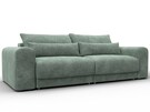 Диван прямой Лига-056 НПБ, Велюр, BRUT 08 зеленый