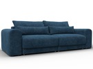 Диван прямой Лига-056 НПБ, Велюр, BRUT 11 синий
